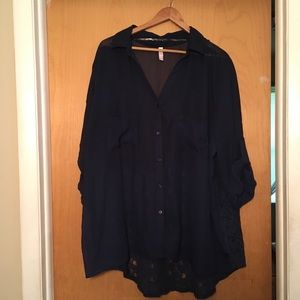 Women’s Sheer Shirt Dress